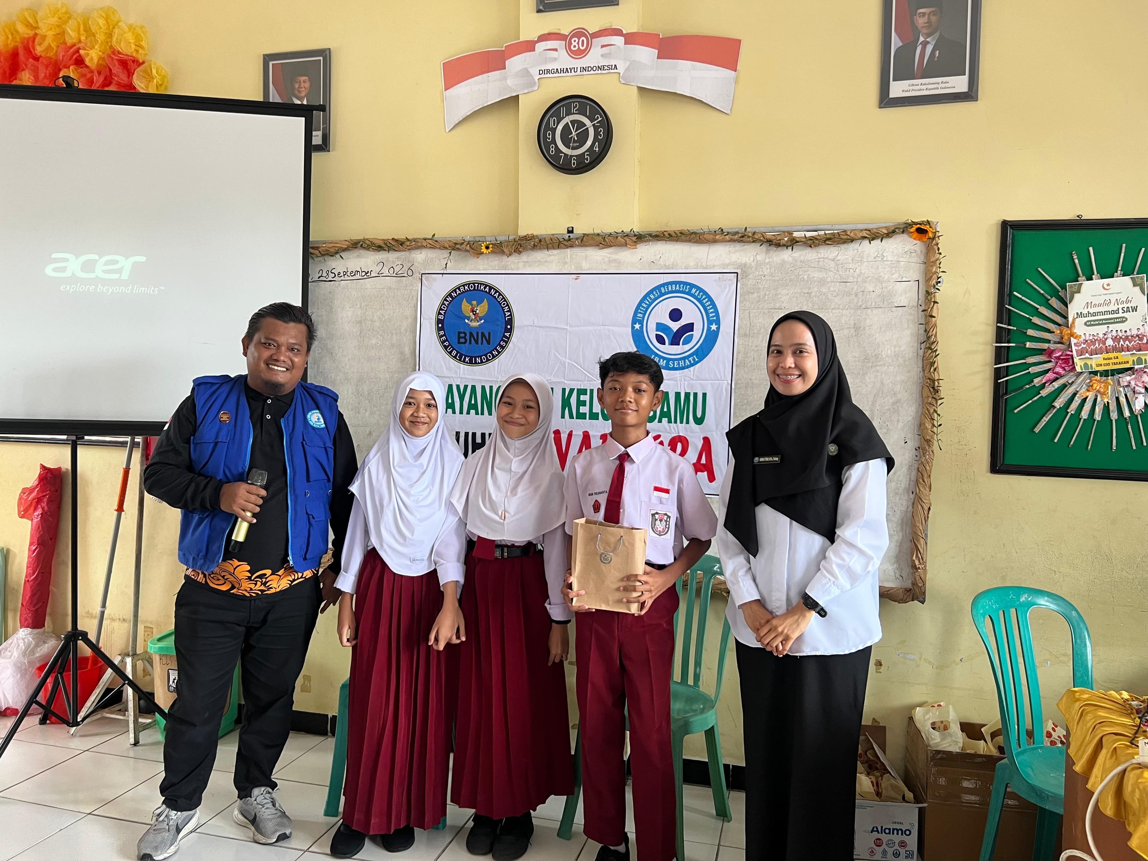 Sosialisasi Bahaya Narkotika pada siswa kelas 6 SDN 030 7